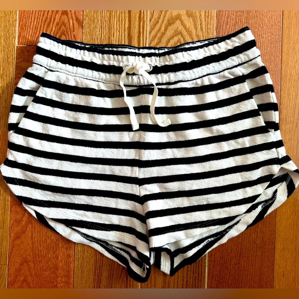 H&M Striped Black and White Women's Shorts